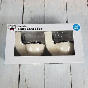 FUNNY TOILET SHOT GLASSES GAG GIFT NEW